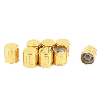 

8pcs 17mmx17mm Rotary Buttons 6mm Dia Knurled Shaft Potentiometer Control Knobs