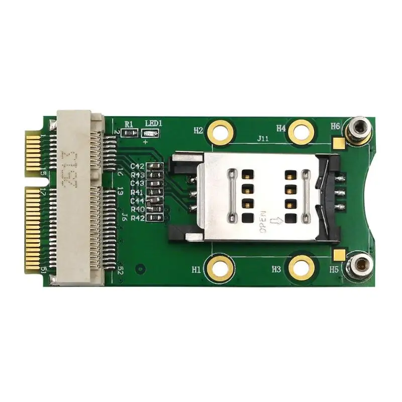 Mini PCI-E Adapter with SIM Card Slot for 3G/4G WWAN HSPA MODEM LTE Mini Card GPS Card for desktop laptop computers