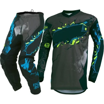 

2020 rapidly fox MX Element Factor Motorcycle Jersey Pants Gear Set Motocross Combination Driving Riding Motorbike Racing Suit