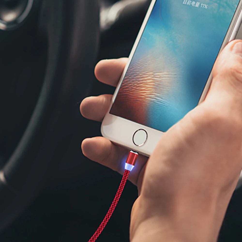 Магнитный usb кабель для быстрой зарядки Type C зарядный Micro USB Android мобильный телефон