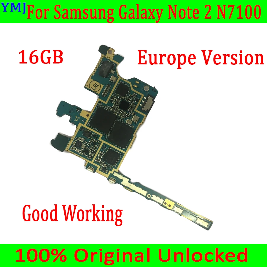 

EU Version for Samsung Galaxy Note 2 N7100 Motherboard with Android System,16GB Original unlocked for Note 2 N7100 Mainboard