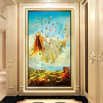 

DIY 5D Diamond Painting Kits Full Round Butterfly Girl Cross stitch Mosaic Picture Rhinestones Diamond Embroidery Home Decor