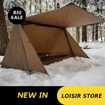 

3 Season Double Person Camping Tent Ultralight Nylon Shelter Baker Tent for Bushcraft Survivalists Hunting Hiking