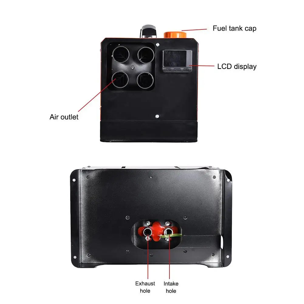 5 кВт 12V24V воздуха Дизели нагреватель автомобиля подогреватель топлива одно отверстие четыре отверстия для жилой автофургон Прицеп Лодка нагреватель с пультом дистанционного управления