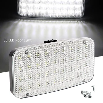 

Durable Universal Roof Bulb 36 LED Interior For Truck Car Light 12V Dome Decorations White Super Bright Easy Install