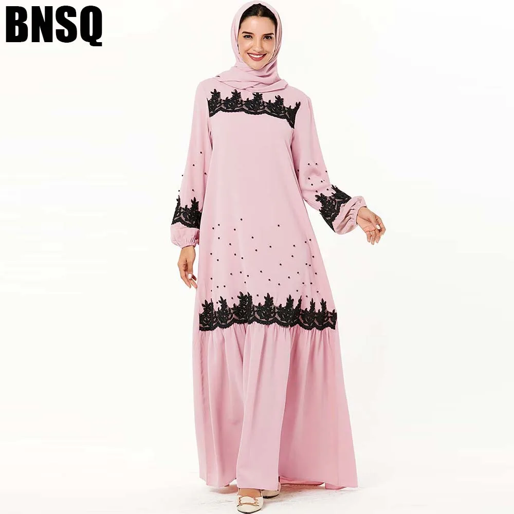 BNSQ Дубай Abaya для женщин хиджаб женская одежда мусульманской одежды|Мусульманская
