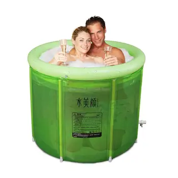 

Portable Soaking Tub Gold Double Inflatable Bathtub Oversized Adult Folding Bath Tub Bath Barrel Adult Tub Bath Tub