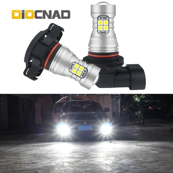 

1pcs Car LED Fog Light H8 H11 H16 9006 HB4 PSX24W 9005 HB3 H10 PSX26W Auto Bulb Lamp Canbus For land rover freelander 2 defender