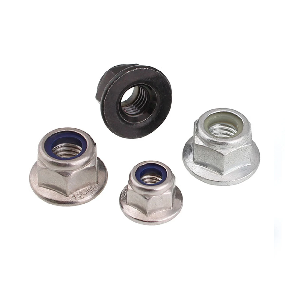M3/M4/M5/M6/M8/M10/M12 NYLOC LOCK NUTS 316 A4 STAINLESS STEEL HEX LOCK NUTS 