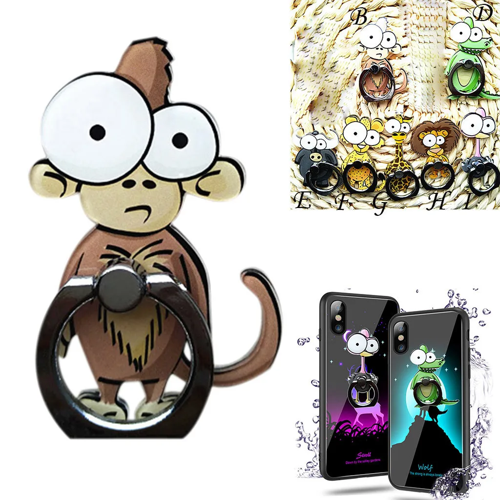 Мультяшная Зебра кольцо пряжка держатель восхитительная подставка для пальца