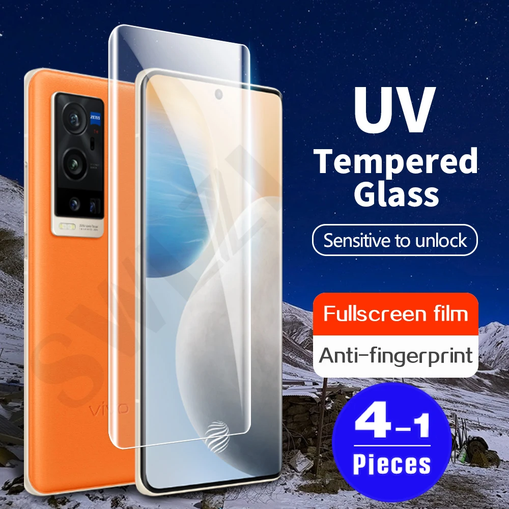 Закаленное УФ-стекло для vivo iQOO 5 Pro x50 X60 X60T pro plus NEX 3 3S защитная пленка экрана