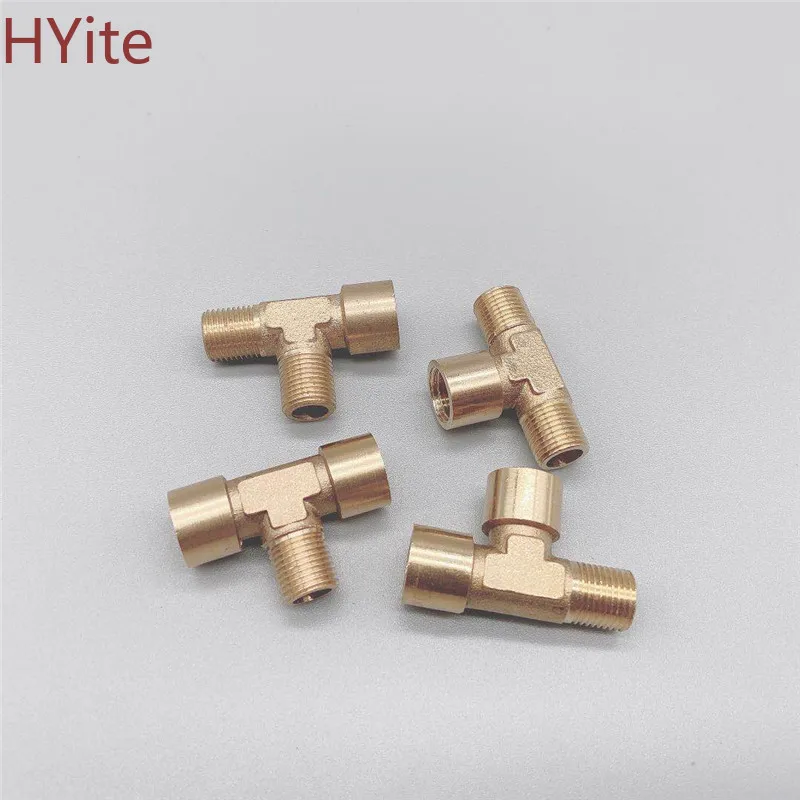 Латунный трубный фитинг Мужской Женский резьба 1/8 &quot1/4&quot 3/8 &quot1/2&quot BSP тройник тип