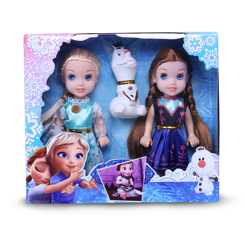 

toys16CM Cartoon Anime Childhood Anna Princess Dolls Ice Princess Toys For Baby Girls Kids Girl Birthday Gifts