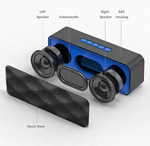 Bluetooth 4,2 беспроводной динамик открытый портативный стерео динамик HD аудио встроенный двойной привод динамик громкой связи TF слот для карты