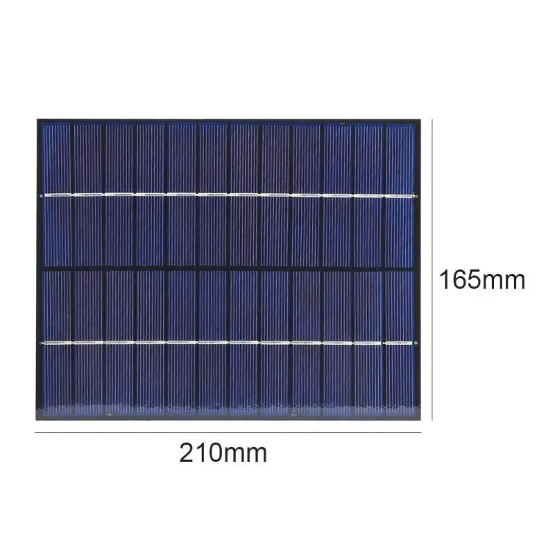 Портативное солнечное зарядное устройство 6,5 W 12V 5V для аккумуляторов мобильных телефонов 12V батарея Защита окружающей среды и долговечность