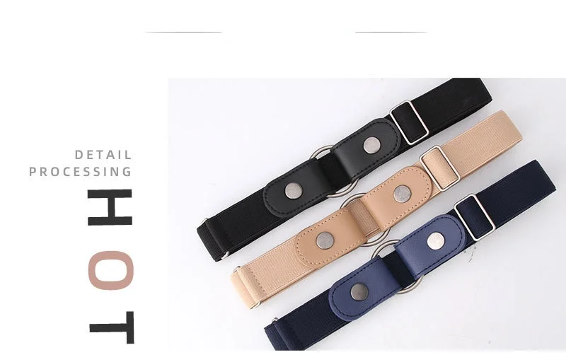 Buckle-free Elastic Invisible Belt for Jeans Genuine Leather Belt Without Buckle Easy Belts Women Men Stretch Cintos No Hassle cool belts for men