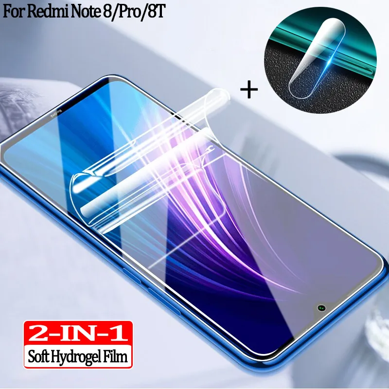 

hydrogel film+camera glass for redmi 8t screen protector redminote 8 t note8 8pro protective glass redmi note 8 pro accessories