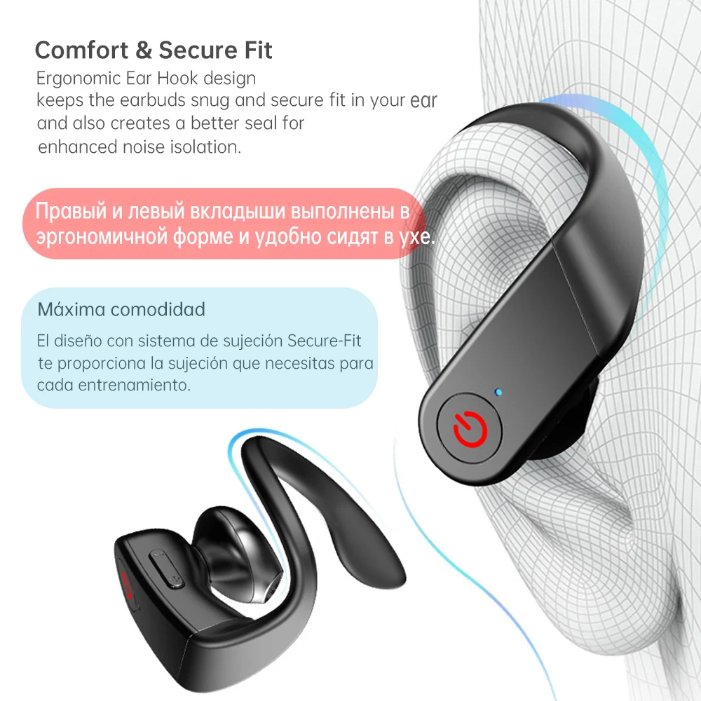 Arikasen B10 Bluetooth наушники со светодиодным дисплеем беспроводные наушник TWS