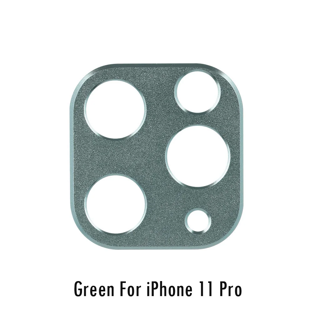 Цветной металлический сплав объектив камеры протектор экрана защитное кольцо для iPhone 11 iPhone Pro iPhone 11 Pro Max - Цвет: green 11 Pro