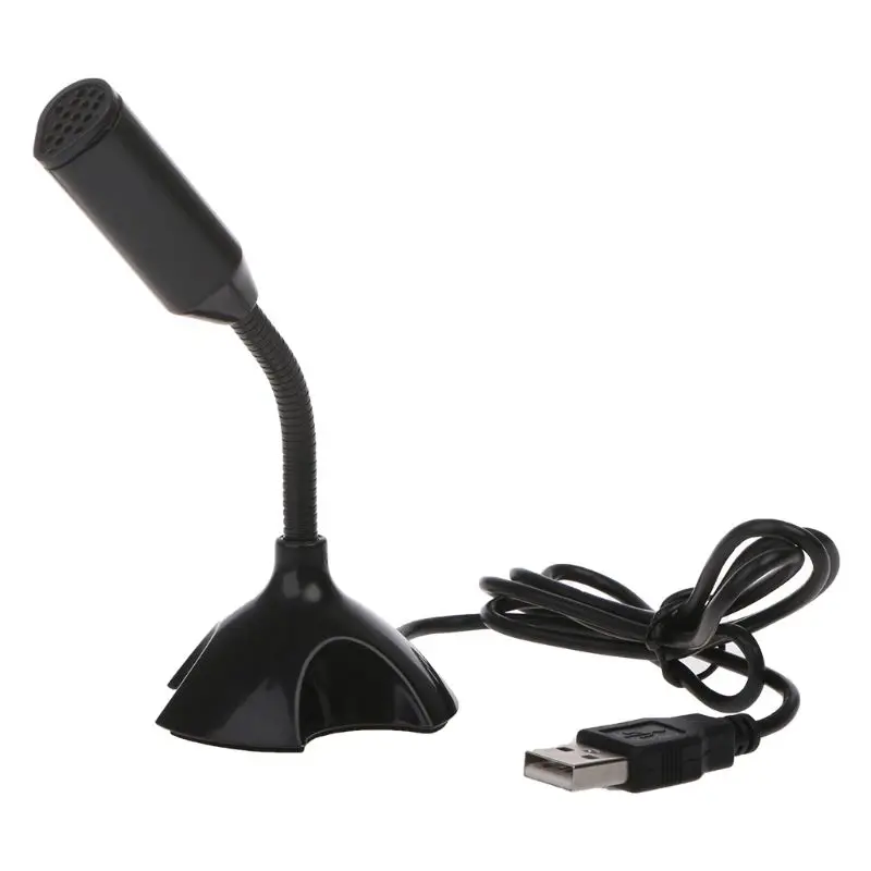 USB микрофон Студийный речевой чат пение KTV микрофон с держателем для ПК ноутбук микрофон