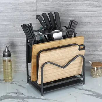 

Cutting Board Rack Stainless Steel Chopsticks Cutter Holder Kitchen Utensils Storage Rack