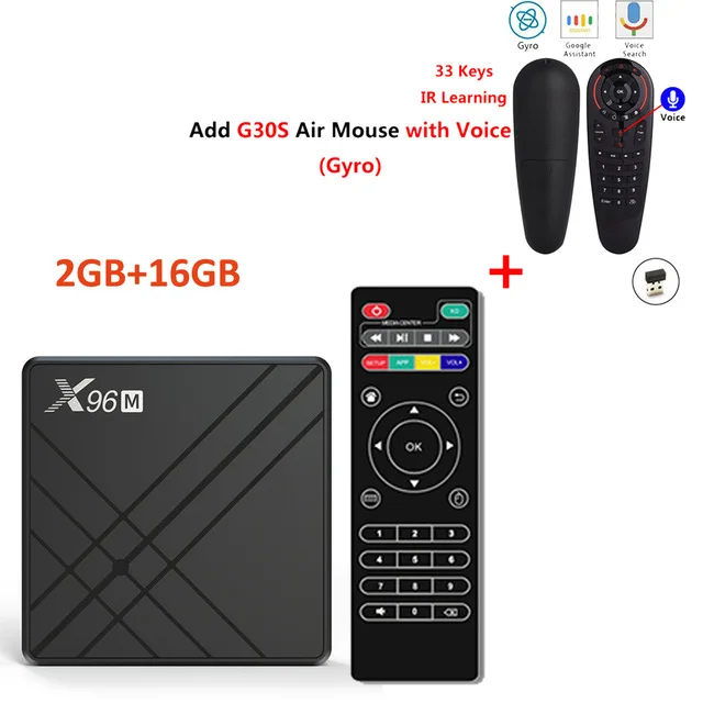 2G16G-G30S X96 M Android 9,0 Smart tv Box Allwinner H603 2G4G DDR3 16 ГБ 32 ГБ 64 Гб eMMC 2,4G WiFi 4K HD медиаплеер телеприставка PK X96 MINI - Цвет: 2G16G-G30S