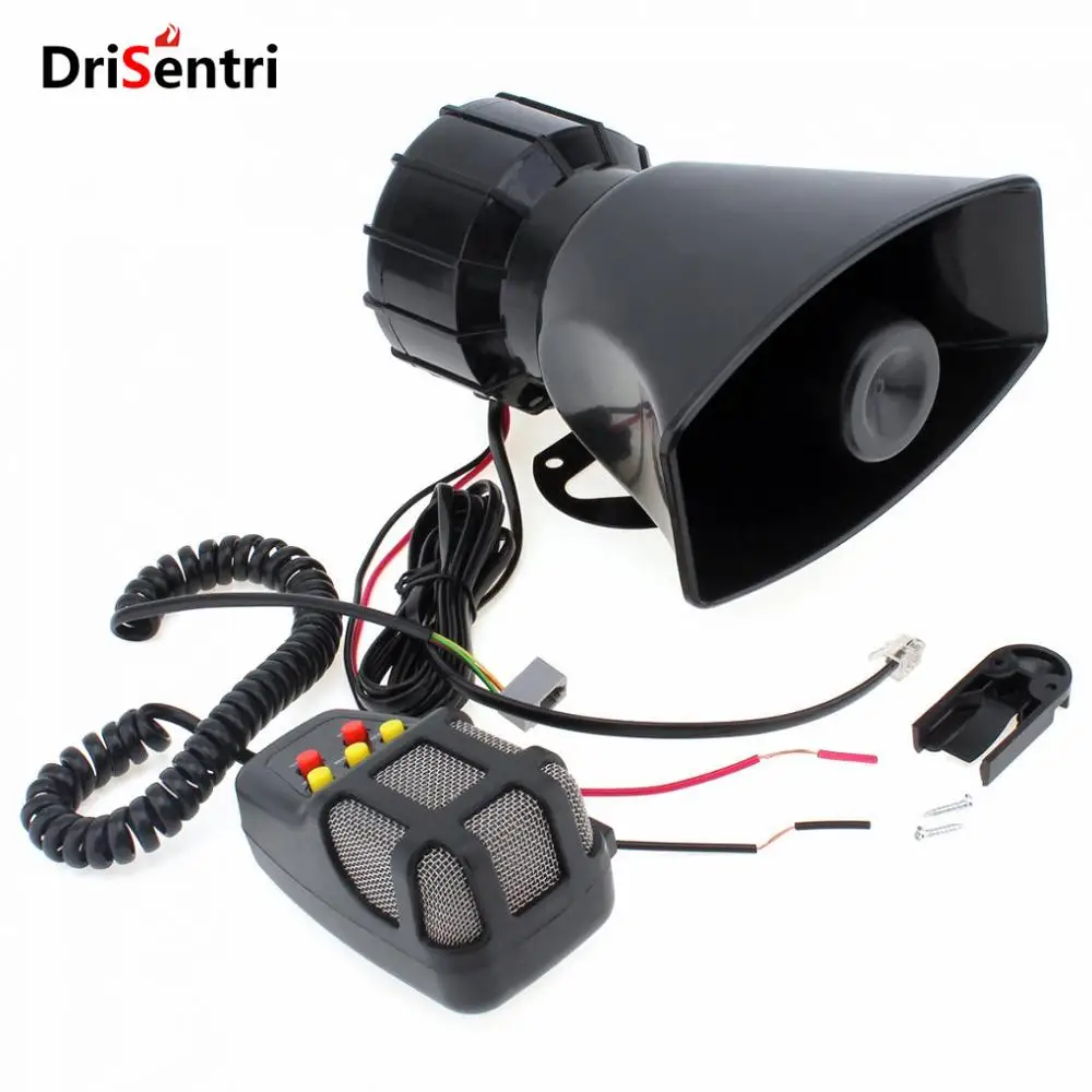 

100W 12V 5 Sounds Car Truck Speaker Loud Siren Horn 105dB with MIC New