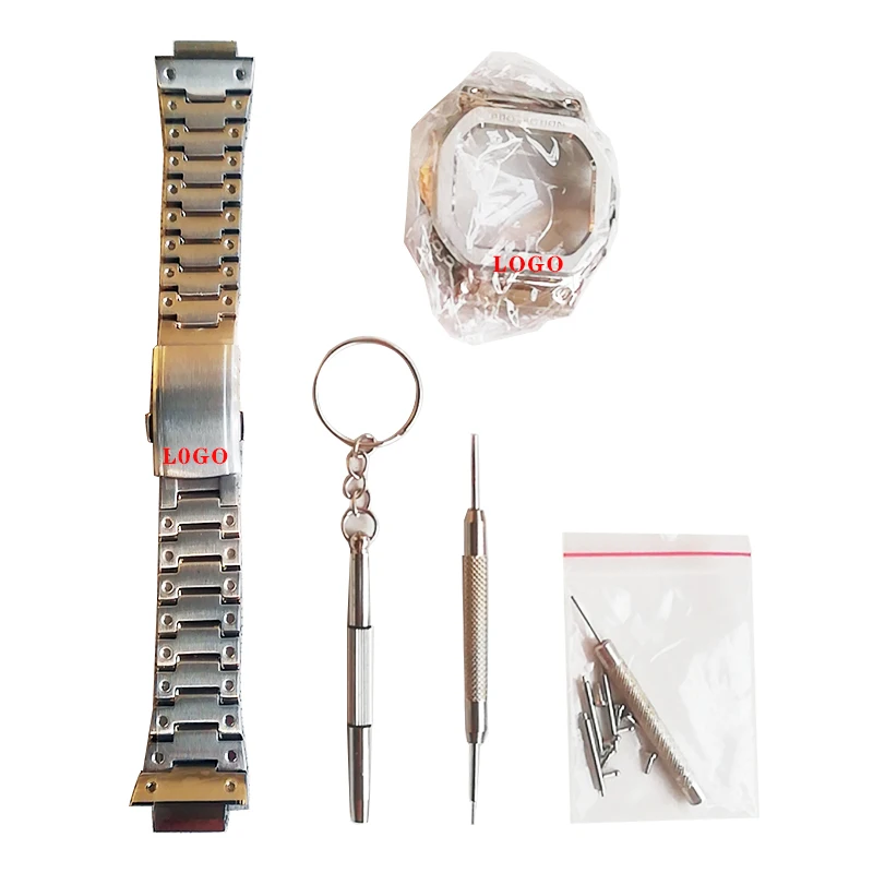 Pulseira de metal para relógio dw5600, pulseira