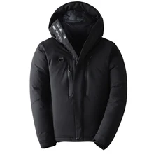 Новинка, зимняя мужская куртка-пуховик на белом утином пуху, Толстая теплая Модная Повседневная куртка с капюшоном и пальто, Мужская брендовая одежда