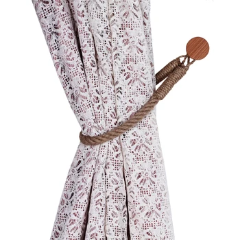 

2PCS Modern and Simple Cotton Curtain Bandage Tie Rope Hand-woven Creative Curtain Storage Rope Lanyard