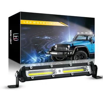 

DC 12V Slim LED Light Bar Car Top Spotlight Single Row 18W Daytime Running Light For ATV SUV 4X4 Off Road LED Work Light Lamp