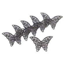 250Pcs Bronze Tone Metal Wraps Connectors Hollow Butterfly Filigree Animal Theme Charms 41x29mm Jewelry Findings 250Pcs Bronze Tone Metal Wraps Connectors Hollow Butterfly Filigree Animal Theme Charms 41x29mm Jewelry Findings