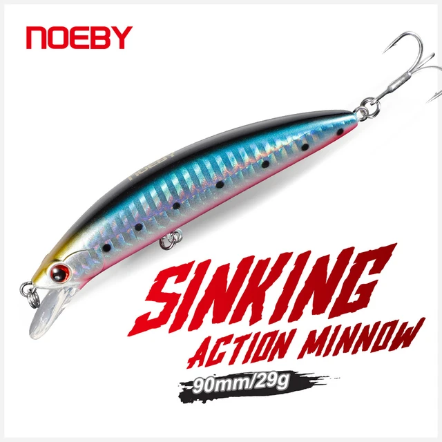 Noeby Long Casting Minnow 100mm 14g 120mm 22g Floating Fishing Lure  Jerkbait Wobbler Hard Bait For Bass Saltwater Fishing Lures - Fishing Lures  - AliExpress