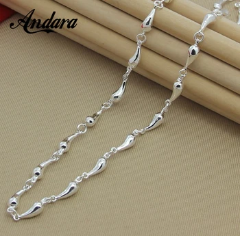 

925 Silver Necklace Fashion Cute Water Drop Necklace For Woman Charm Jewelry Wedding Wedding Gift