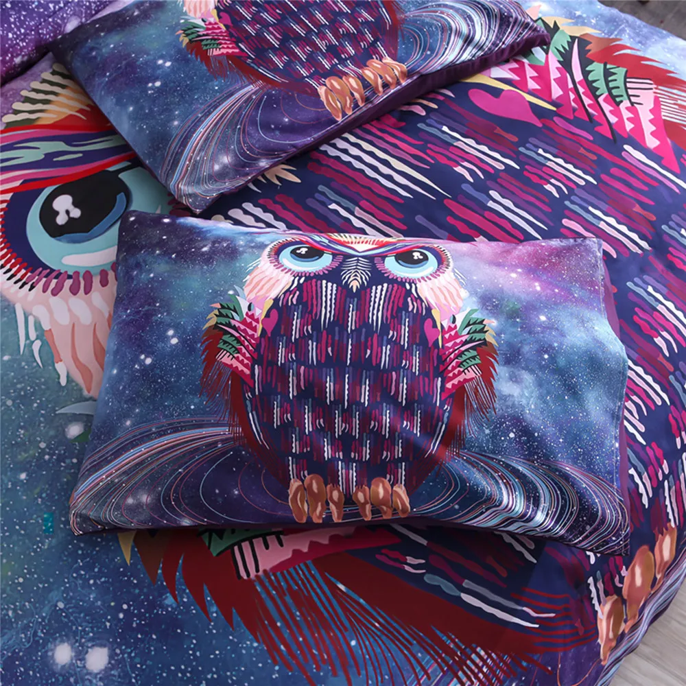 Fanaijia 3d Galaxy спальное место для кошки наборы животных пододеяльник набор с наволочкой queen Размер кровать Постельное белье домашний текстиль