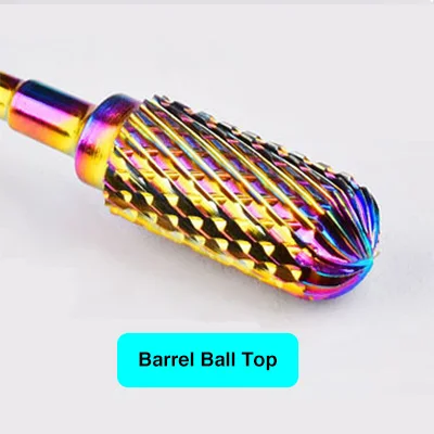 Barrel Ball Top Твердосплавное сверло для ногтей, 2,35 мм, 3/32 дюйма, оправка стержня, электрическая мини-дрель, вращающийся инструмент, набор аксессуаров для Dremel - Цвет: Barrel Ball Top