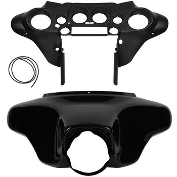 

Motorcycle Batwing Upper Outer Fairing +Upper Speedometer Cover Inner Fairing Cowl For Harley Touring FLHR FLHT FLHX 1996-2013