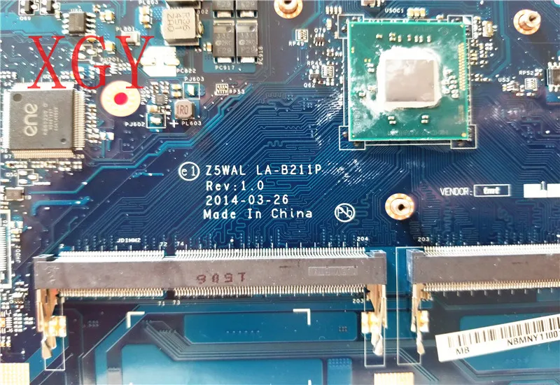 Nokotion z5wal LA-B211P плата-плата для ноутбука для acer aspire E5-511 Saire placa principal ddr3l N2840 cpu SR1YJ