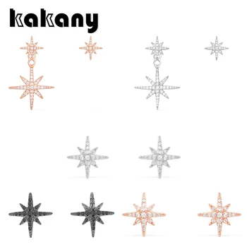 

kakany Original 1: 1 High Quality Sparkling Zircon Classic Meteor Series Earrings European Fashion Female Meteor Jewelry