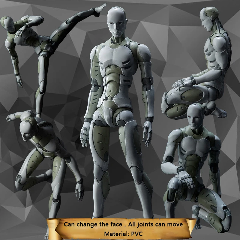 

28cm 2 Versions Heavy Industries Synthetic Human 1/6 and 1/12 Scale Action Figure Collectible Model Toy Gift Dropshipping