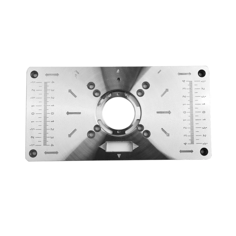 

Practical Table Insert Plate Tool Easy To Use New Practical Aluminum With Screws Woodworking For RT0700C