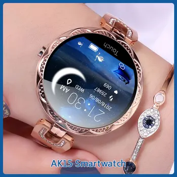 

AK15 Bracelet Smart Watch Heart Rate Blood Pressure Fitness Tracker IP67 Waterproof Calorie For Android/IOS SmartWatch Women