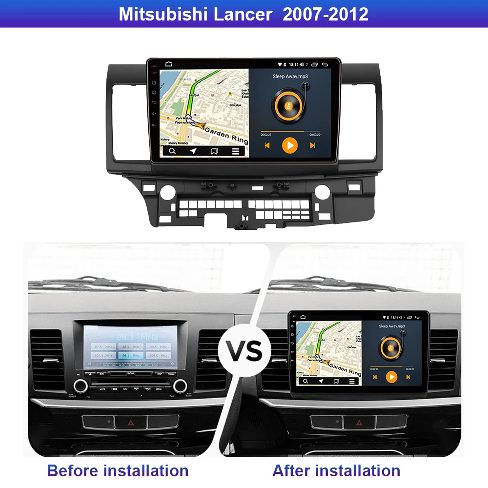 Автомобильный мультимедийный плеер Roader Android 10 0 автомобильный DVD для Mitsubishi Lancer 2007