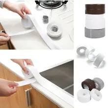 Водостойкая клейкая лента, устойчивая к плесени, долговечная, 1 рулон, ПВХ, для кухни, ванной, стены, уплотнительная лента, угловая линия, уплотнительная лента, гаджеты 3,2 м