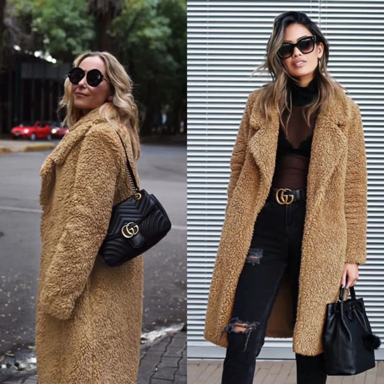 Thick Woolen Long Coat Women Turn-down Collar Autumn Winter Clothes Solid Slim Pocket Office Lady Open Stitch Plus Size Coats