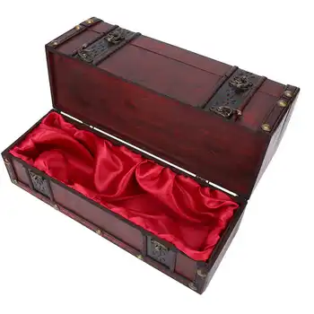 

Desktop Vintage Wooden Large Capacity Jewelry Storage Box Trinket Organizer Case