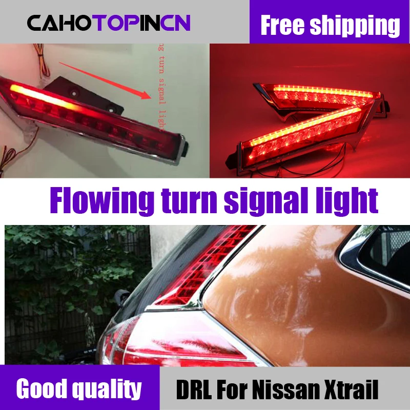 

LED For Nissan Xtrail X-trail X trail Rogue 2014 2015 2016 2017 2018 2019 Rear Bumper Taillight Brake turn signal Tail light