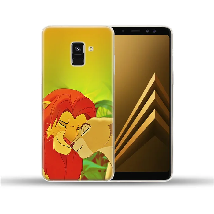 Король Лев Мягкий ТПУ чехол Обложка для samsung Galaxy A3 A5 A6 A8 плюс A9 A7 A10 A20 A30 A40 A50 A60 A70 A80 - Цвет: 7