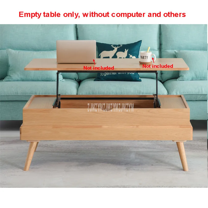 Wood color Многофункциональный складной чайный столик в скандинавском стиле, домашний стол из цельного дерева для гостиной, креативный простой стол для гостиной, диван, столик для чая - Цвет: Wood color