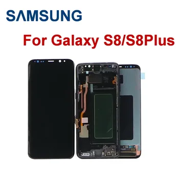 

Original AMOLED LCD For Samsung Galaxy S8 S8 plus G950 G950F G955fd G955F G955 Dead pixel Lcd Display With Touch Screen Digitize